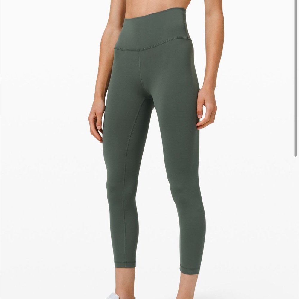 NWT Lululemon Wunder Train Crop 23” Smoked Spruce